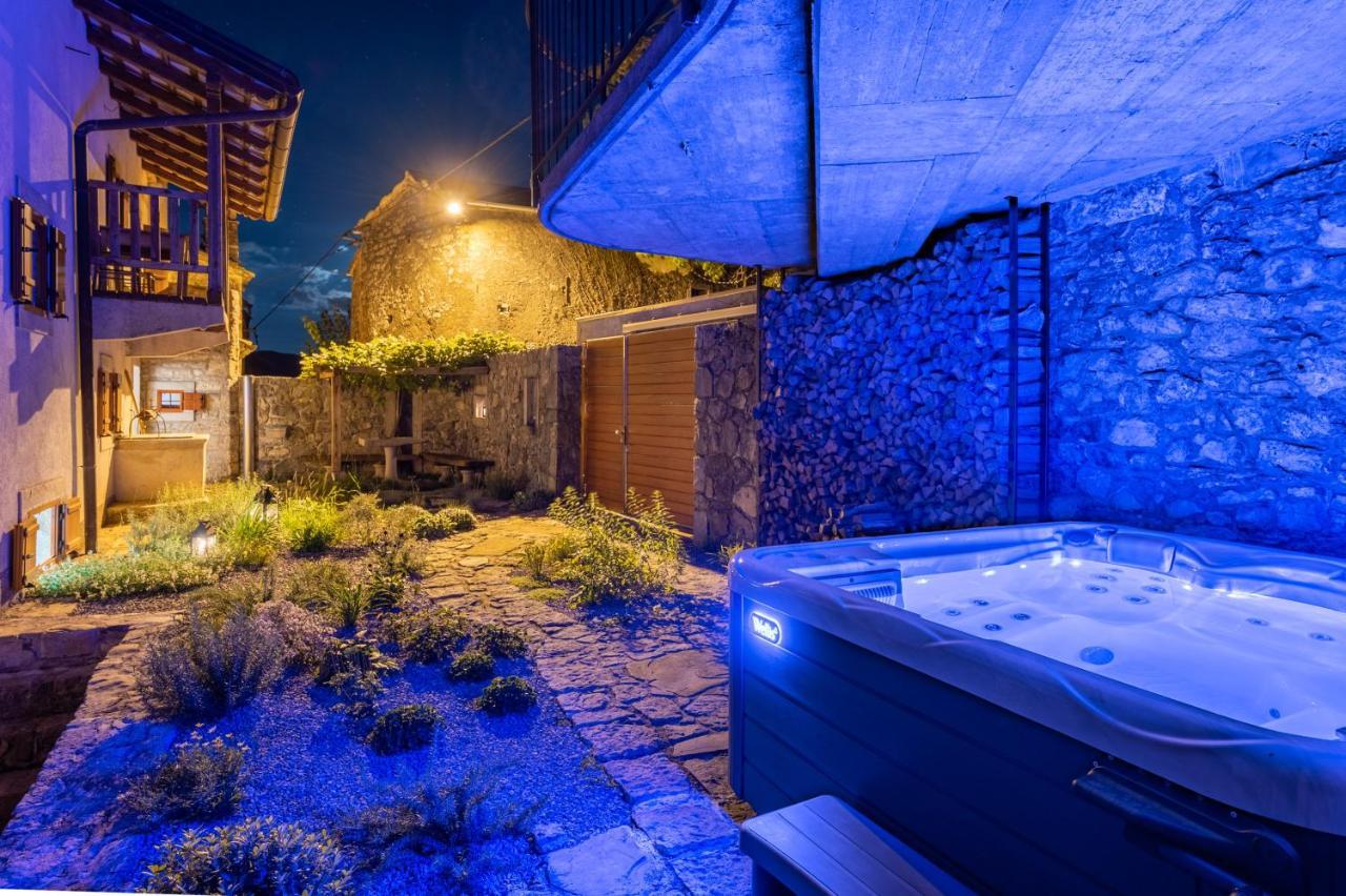 Villa Karst House Zan Pliskovica With Private Pool Dutovlje Exterior foto